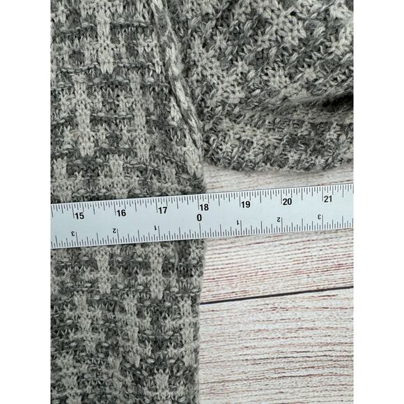 Trouve Open Front Fringe Hem Duster Cardigan Sweater Women's Small‎ Gray - Picture 11 of 12